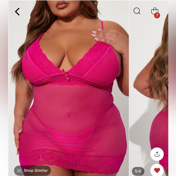 Fashion Nova Lingerie 2 piece set - Picture 4 of 8